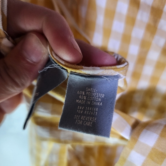 Sky And Sparrow Yellow Gingham Tie Back Mini Dress Size XXL - Picture 3 of 13